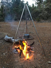 Red Roads Fire - Collapsible Cooking Tripod - Stainless Steel